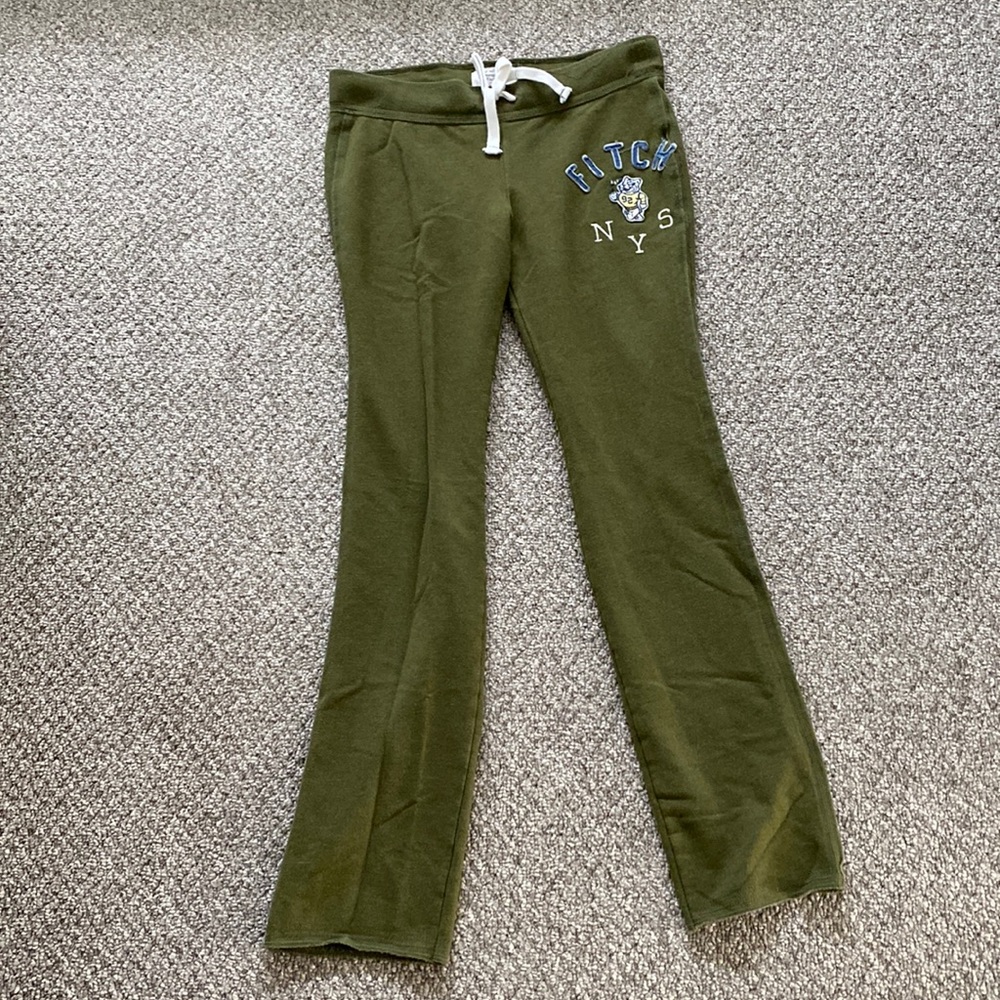 Olive green Abercrombie & Fitch sweatpants